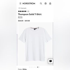BOSS - Thompson Solid T-Shirt ( WHITE )